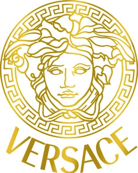 versace symbol text|Versace logo greek mythology.